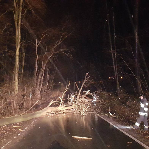 Efekt silnych wiatrów Luty 2017