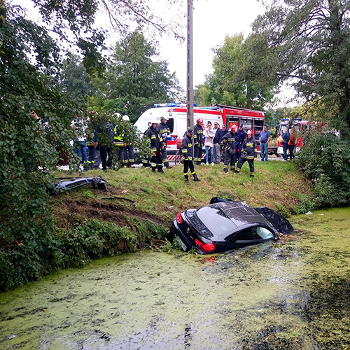 Ulica Wojska Polskiego zderzenie pojazdów. Wrzesień 2017