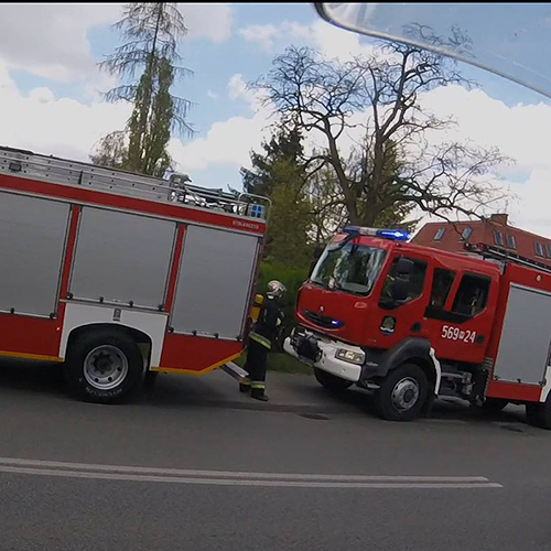 Piłsudskiego - pożar w mieszkaniu. Maj 2017