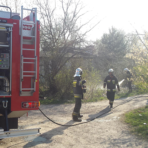 Słowicza pożar trawy. Kwiecień 2017