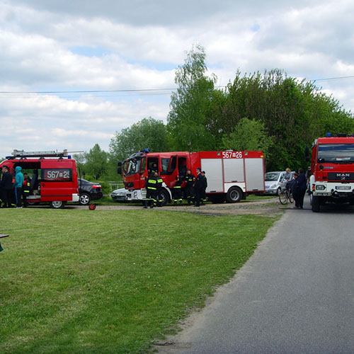 Ford i Volvo OSP Skolimów. MAN OSP Jeziorna