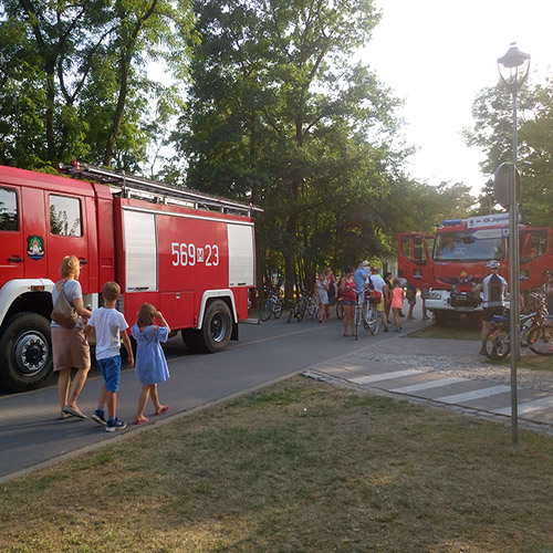 Dni konstancina 2018. Zabezpieczenie lotów balonem i prezentacja sprzętu.