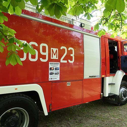 Prezentacja naszego sprzętu ratowniczego podczas pikniku rodzinnego. Straż Pożarna w Konstancinie-Jeziornie.