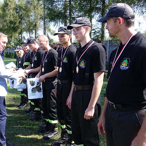 Wręczenie nagród na zakończenie zawodów