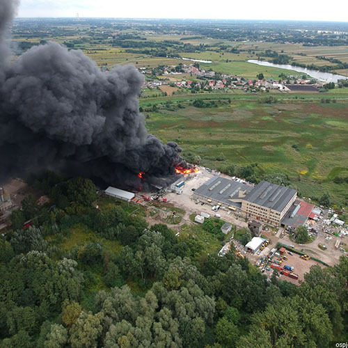 Teren działań - widok z drona.