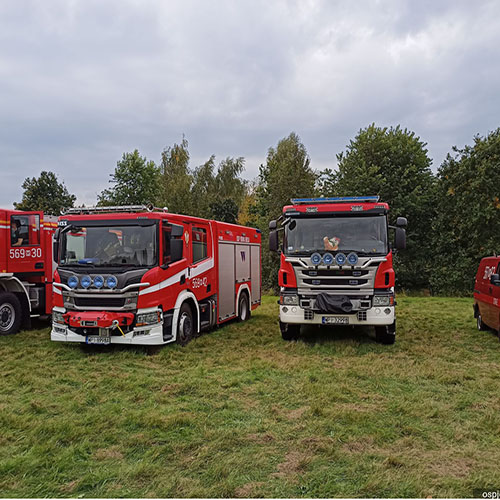 Oglądanie pojazdów jednostek ościennych.